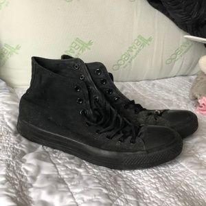 mens black high top converse
